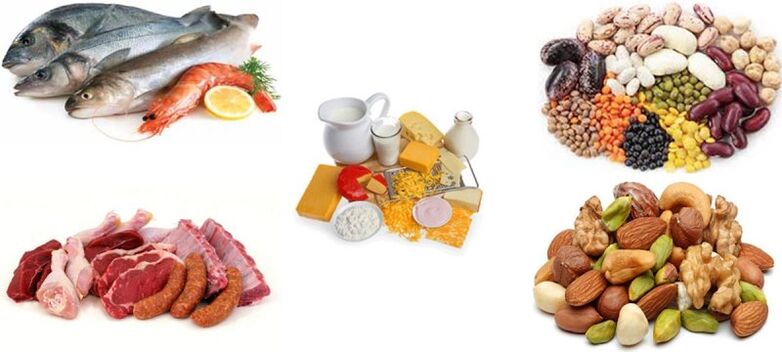 Produtos proteicos nunha dieta proteica